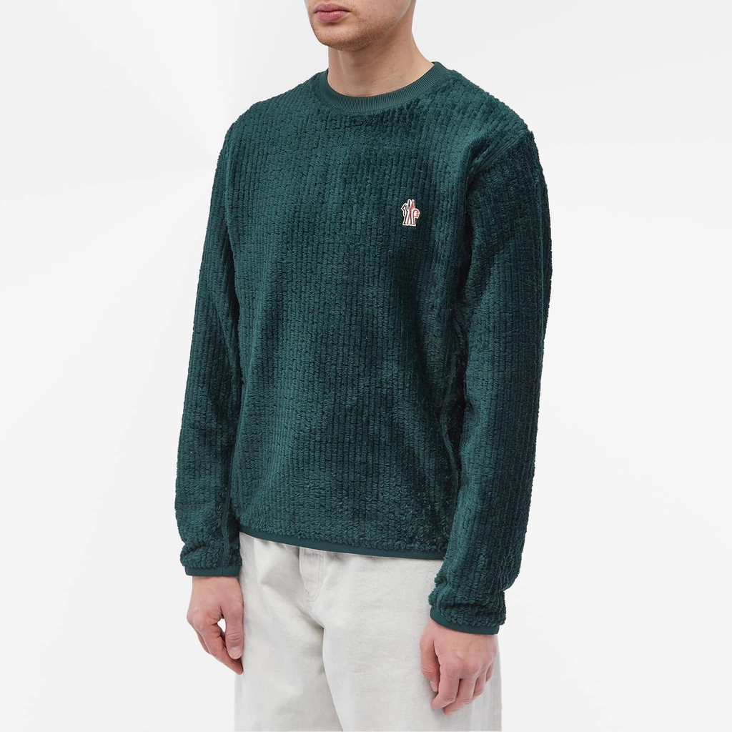 Moncler Men's Crew Sweater Green