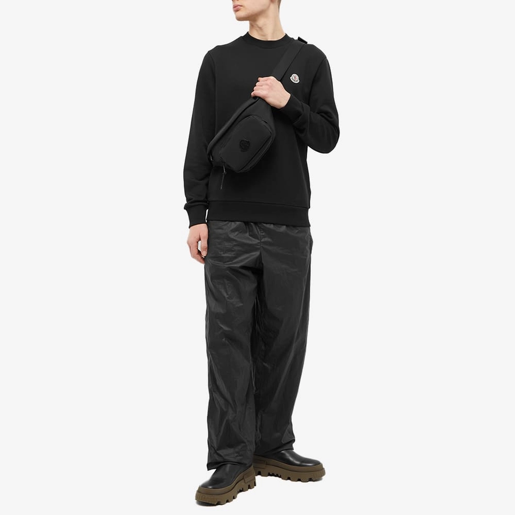 Moncler Men's Logo Crew Sweat Black