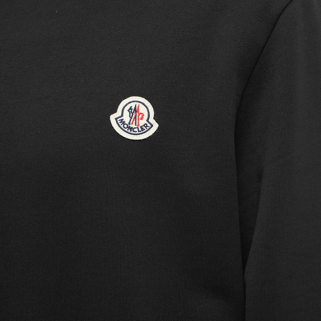 Moncler Men's Logo Crew Sweat Black