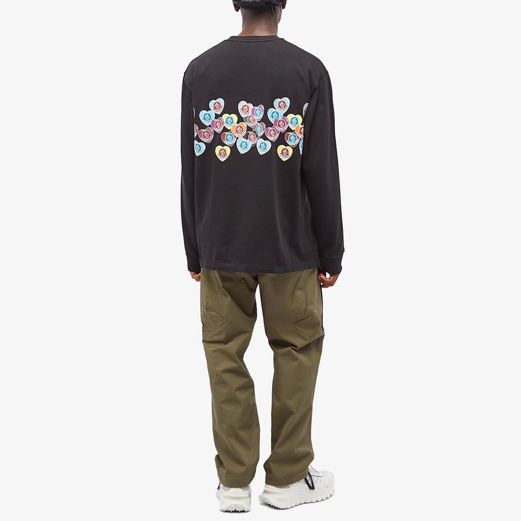 Moncler Men's Multi Heart Sweater Black