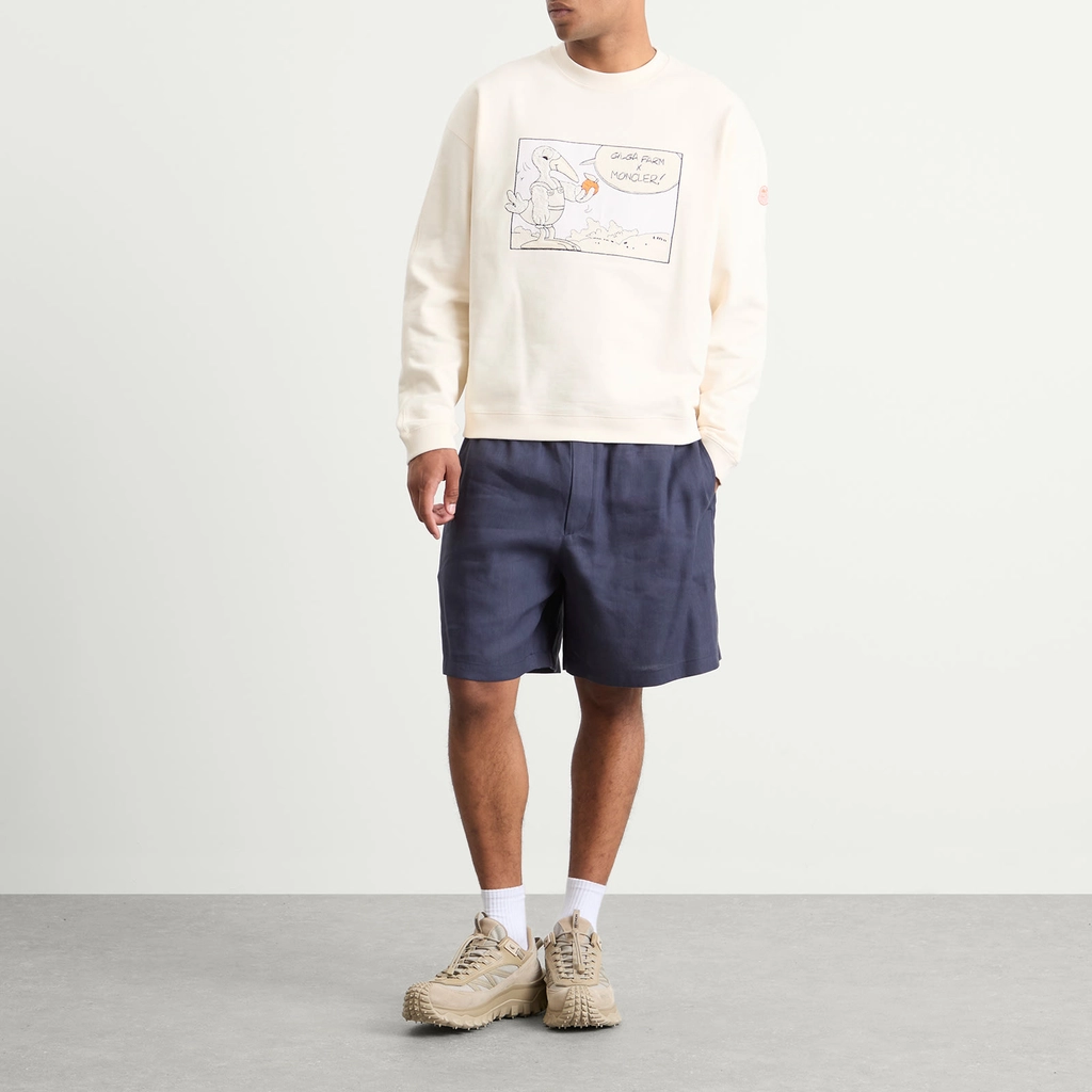 Moncler Gilga Farm by Donald Glover Fleece Sweatshirt White
