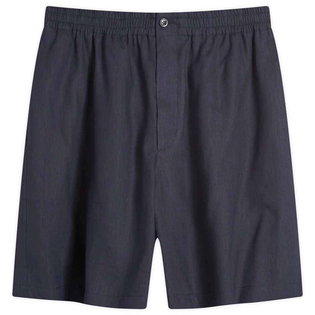 Moncler Gilga Farm by Donald Glover Linen Shorts Navy
