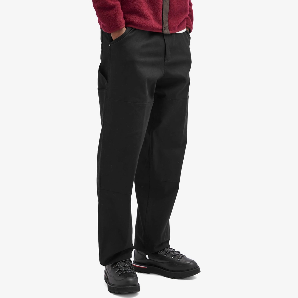 Moncler Men's Canvas Carpenter Trousers Black