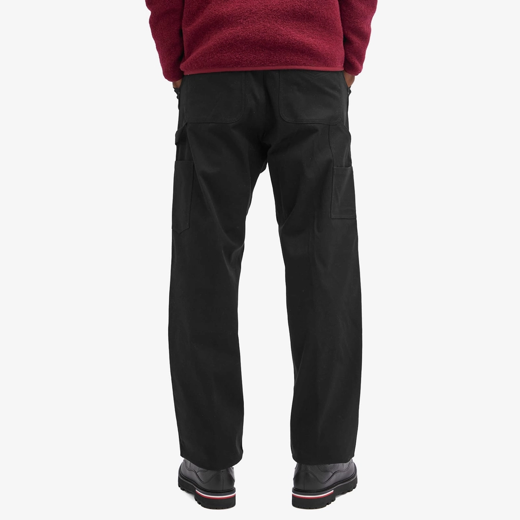 Moncler Men's Canvas Carpenter Trousers Black
