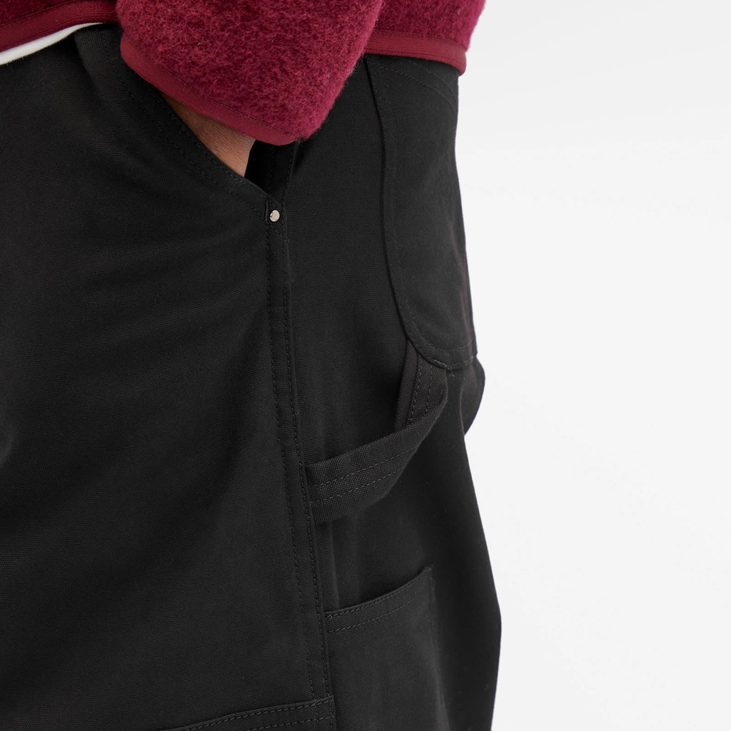 Moncler Men's Canvas Carpenter Trousers Black