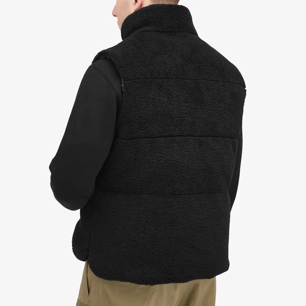 Moncler Men's Colbricon Teddy Fleece Vest Black