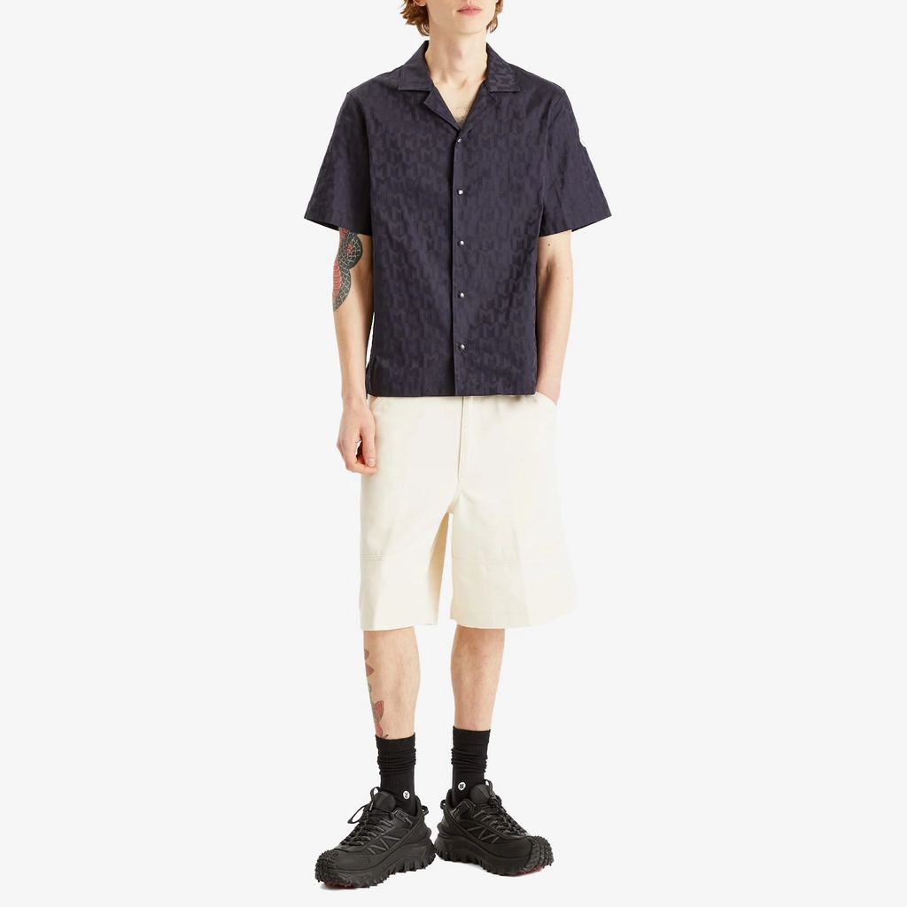 Moncler Men's Cotton Gaberdine Shorts White