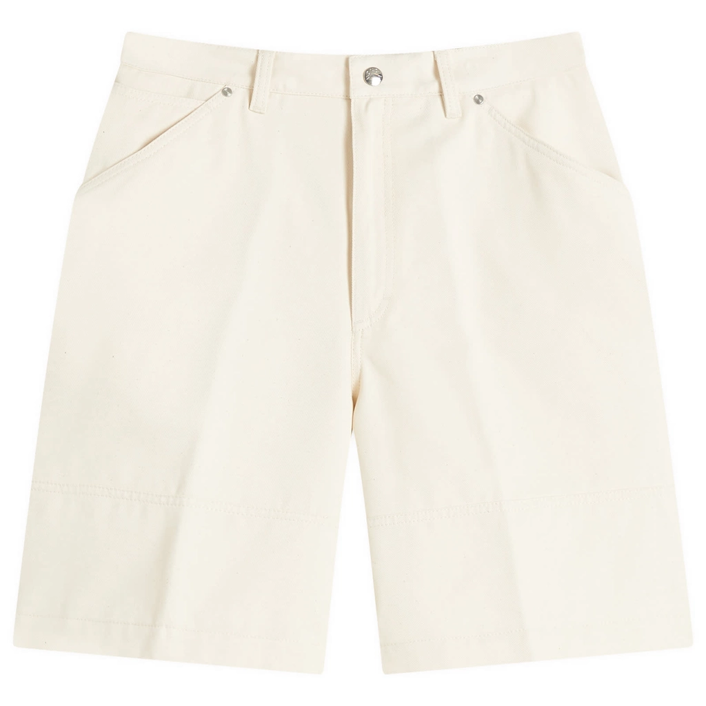 Moncler Men's Cotton Gaberdine Shorts White