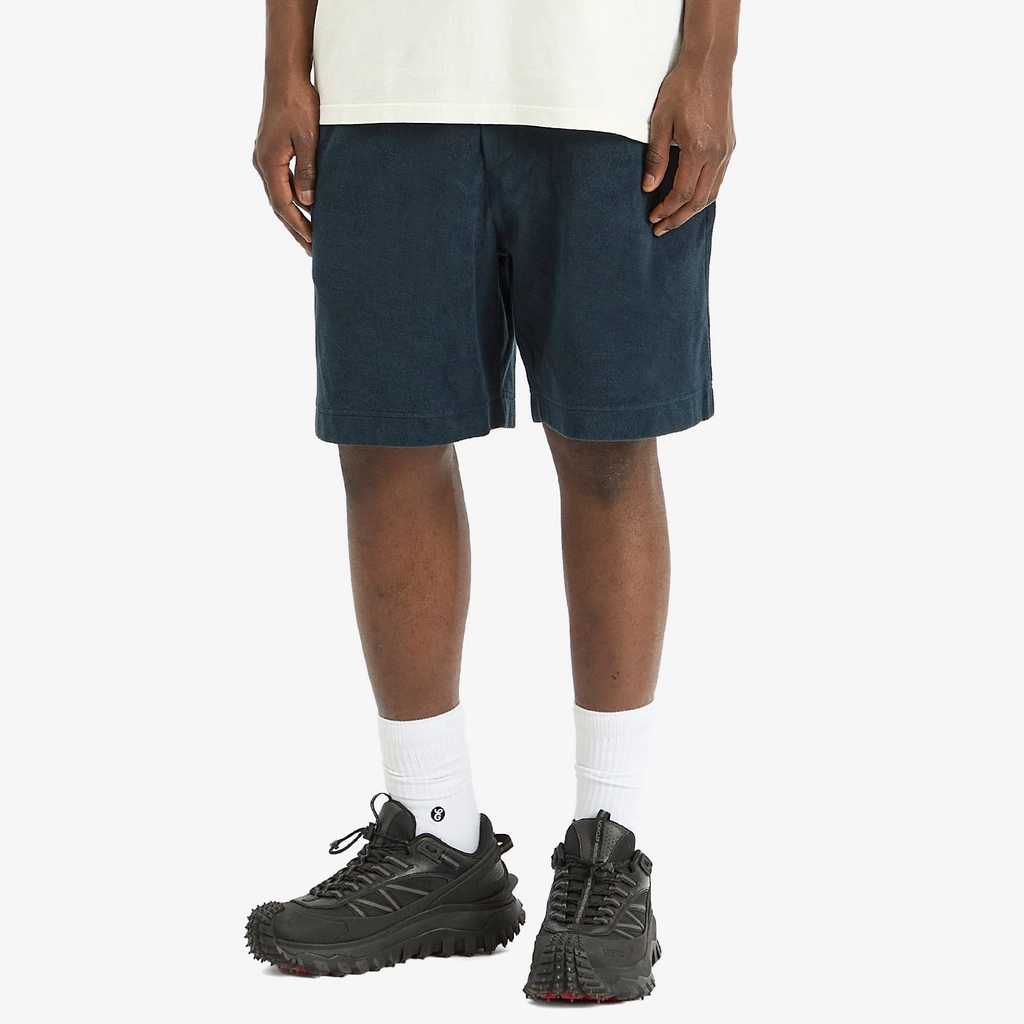 Moncler Men's Cotton Terry Shorts Navy