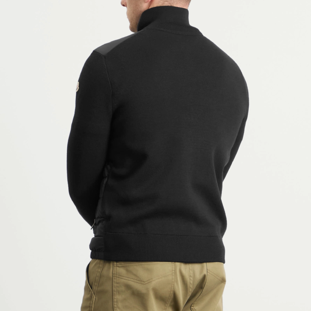 Moncler Men's Down Knit Jacket Black