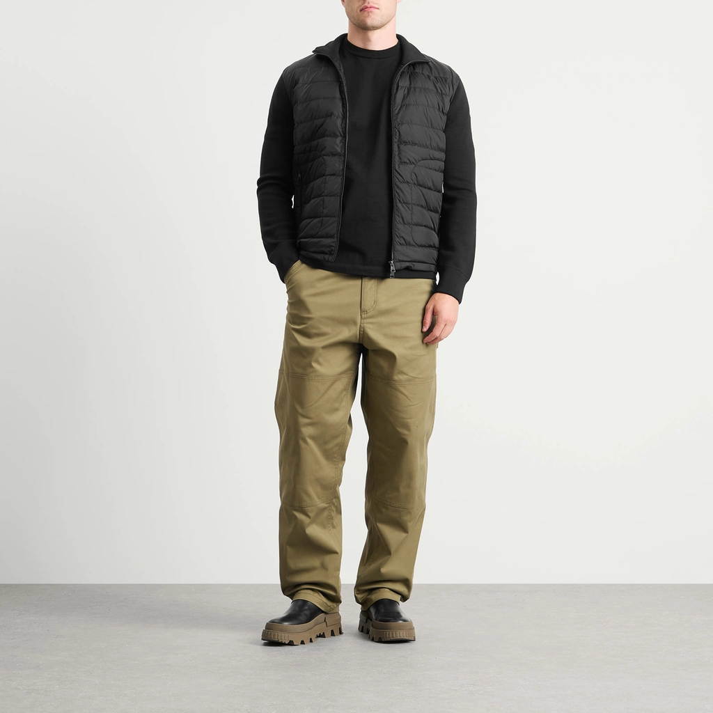 Moncler Men's Down Knit Jacket Black