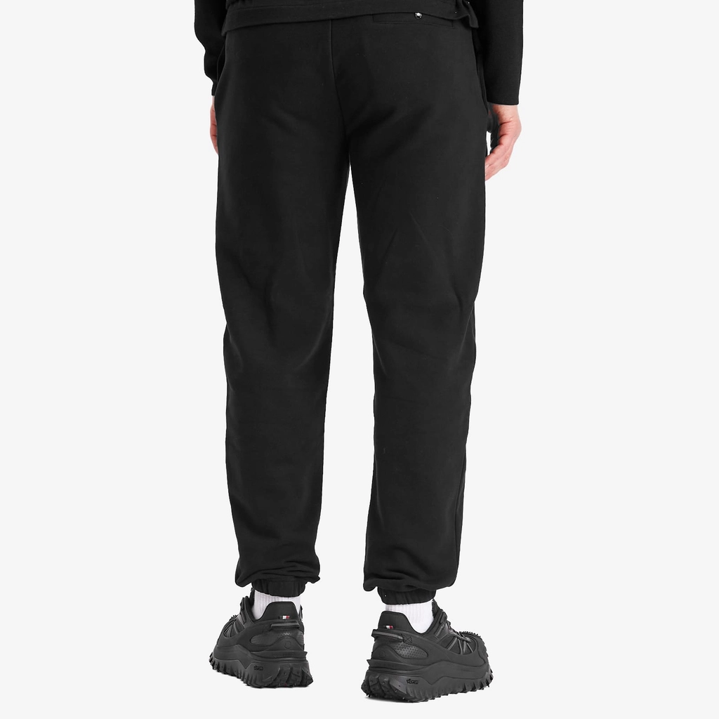 Moncler Men's Emerized Fleece Sweat Bottoms Black