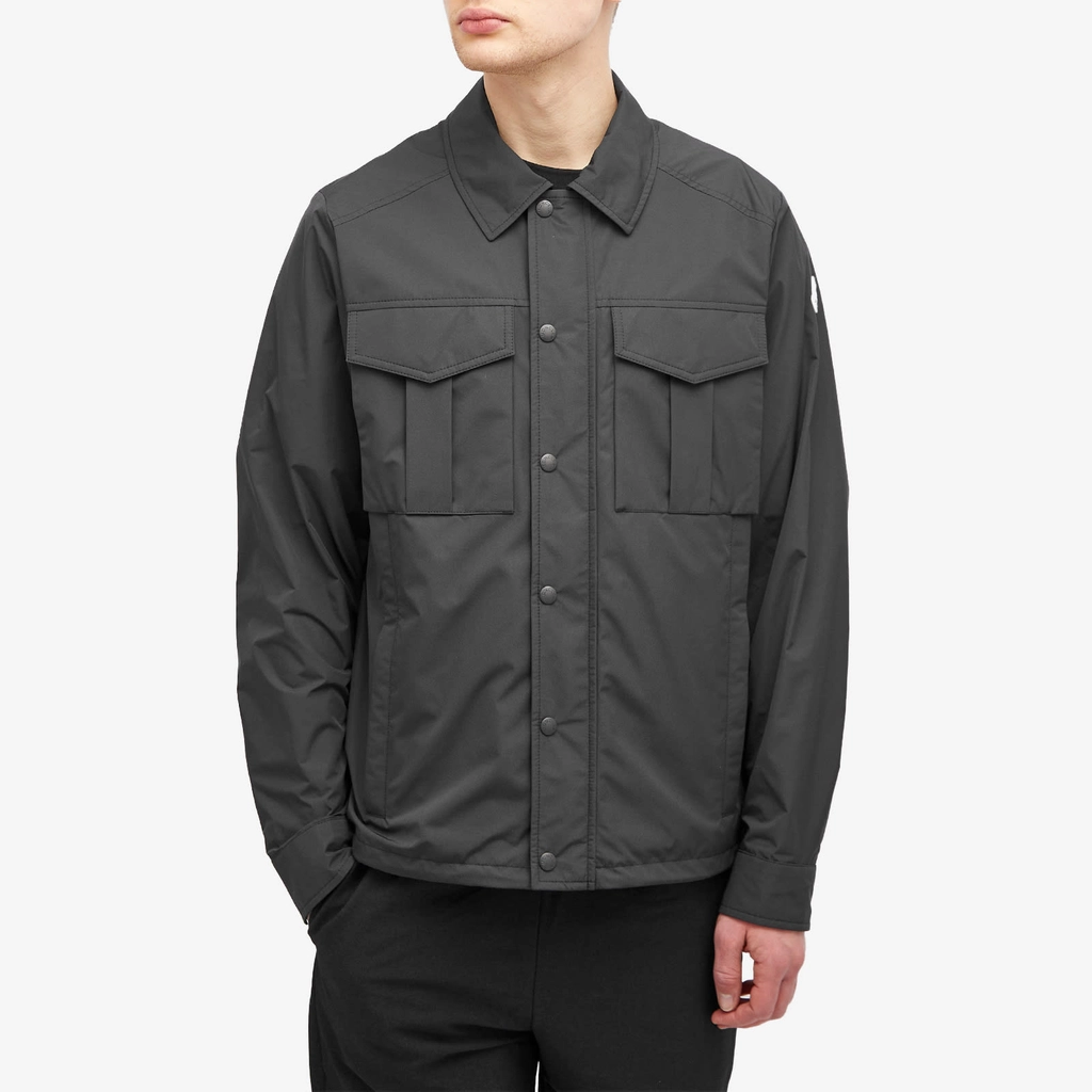 Moncler Men's Frema Micro Soft Nylon Overshirt Black