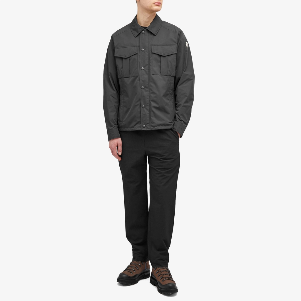 Moncler Men's Frema Micro Soft Nylon Overshirt Black