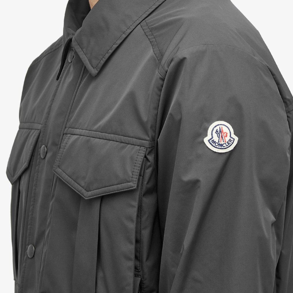Moncler Men's Frema Micro Soft Nylon Overshirt Black