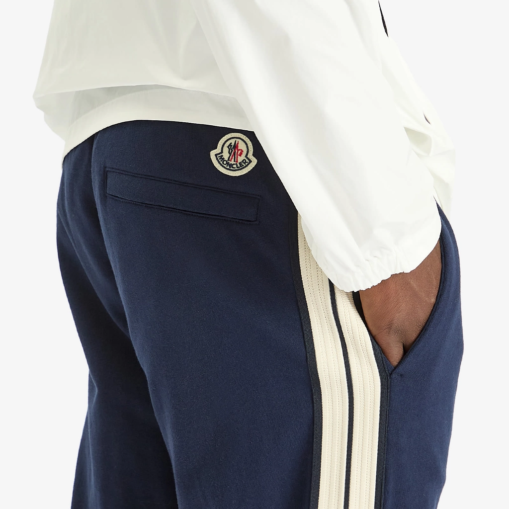 Moncler Men's Logo Cotton Sweat Pants Navy