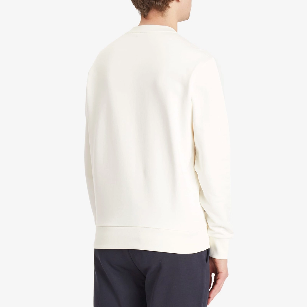 Moncler Men's Logo Cotton Sweatshirt White