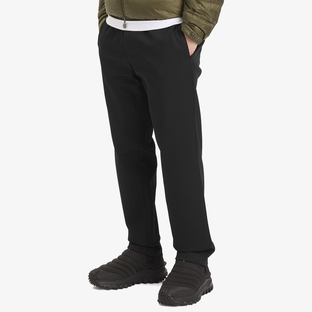 Moncler Men's Nylon Stretch Trousers Black