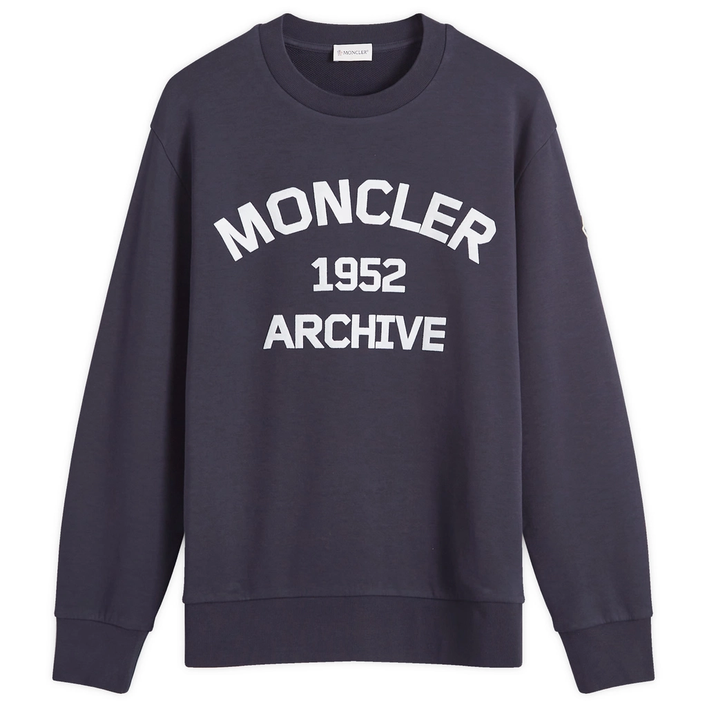 Moncler Men's Pixel Logo Sweatshirt Navy