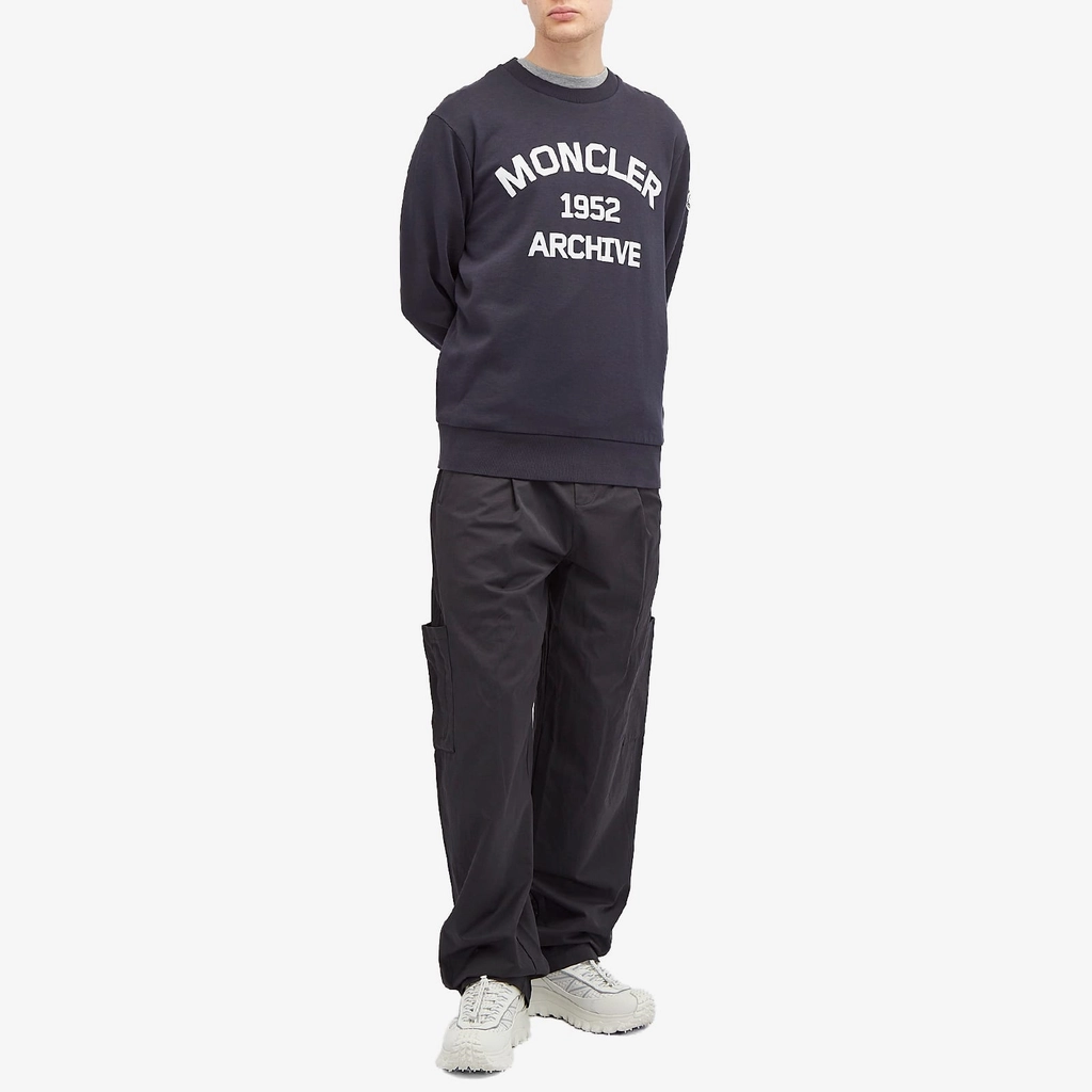 Moncler Men's Pixel Logo Sweatshirt Navy