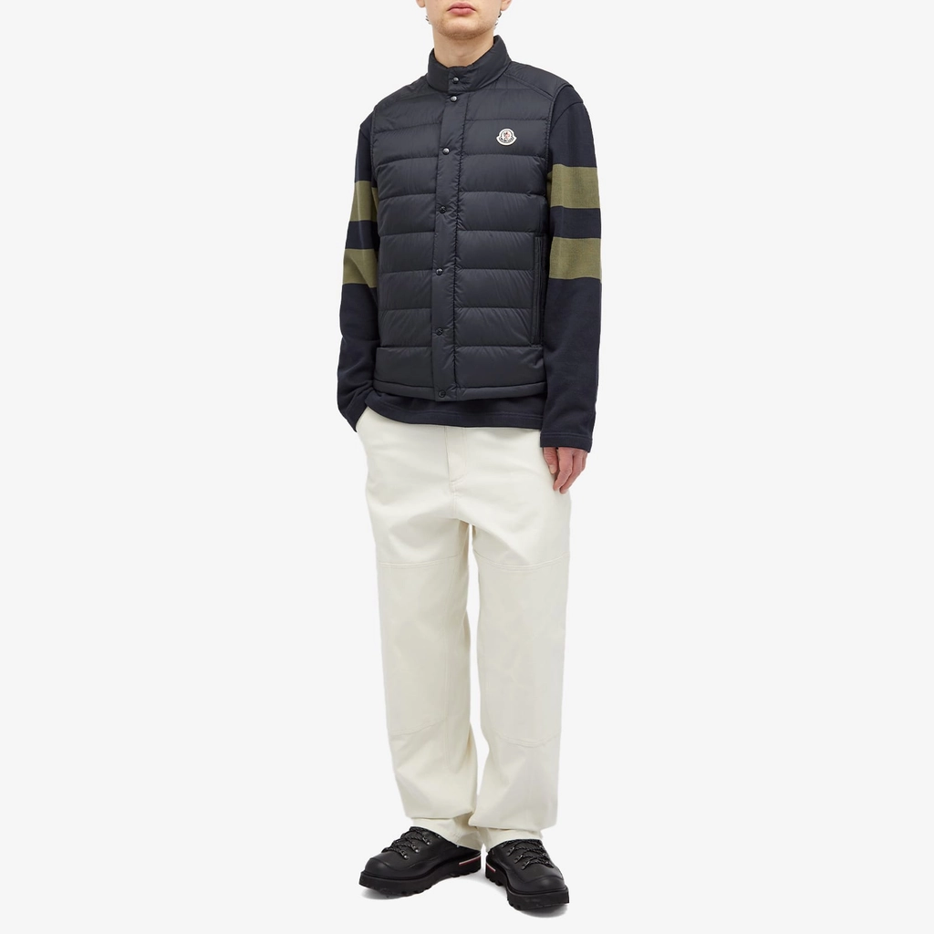 Moncler Men's Recycled Longue Saison Opaque Barthe Vest Blue