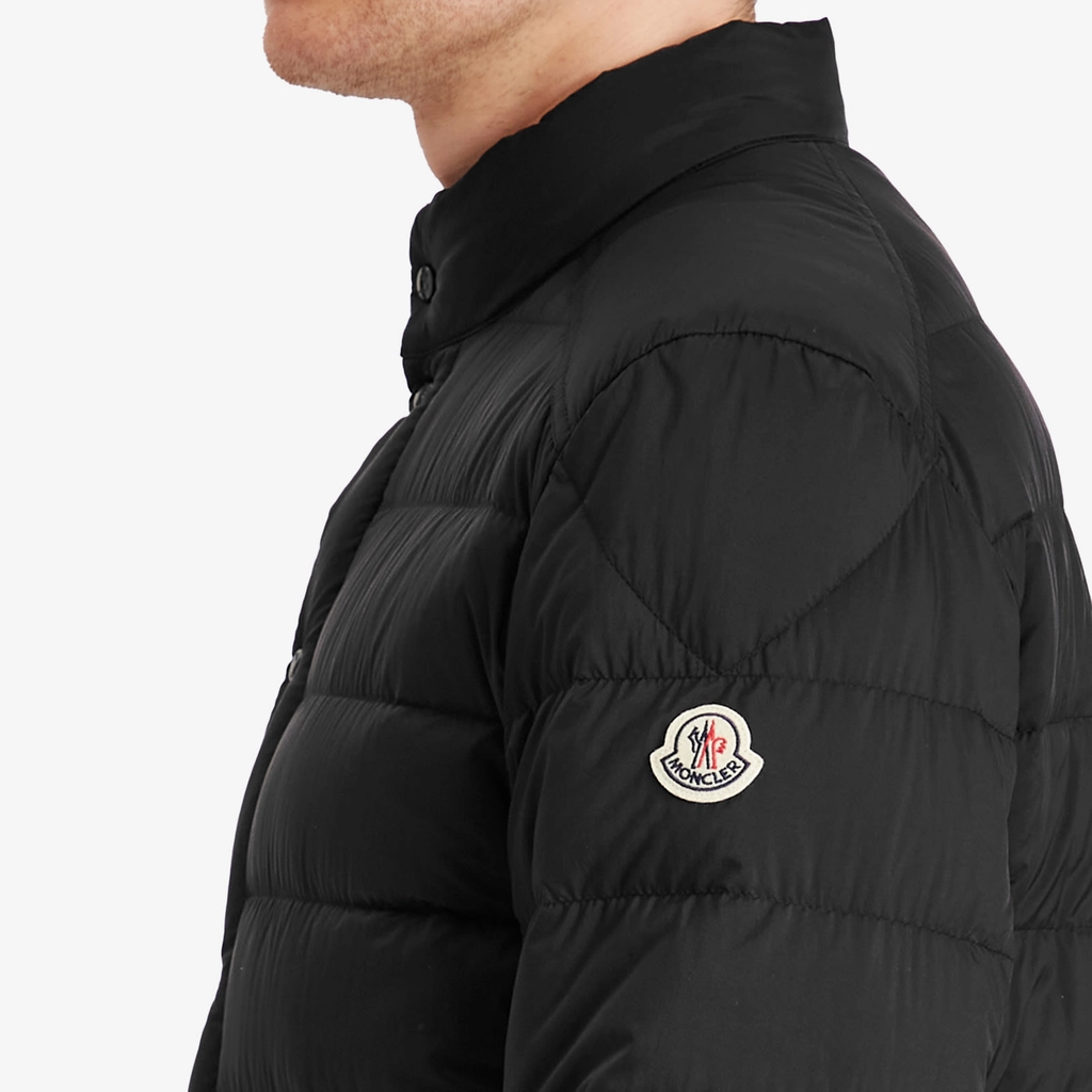 Moncler Men's Recycled Longue Saison Opaque Selves Jacket Black
