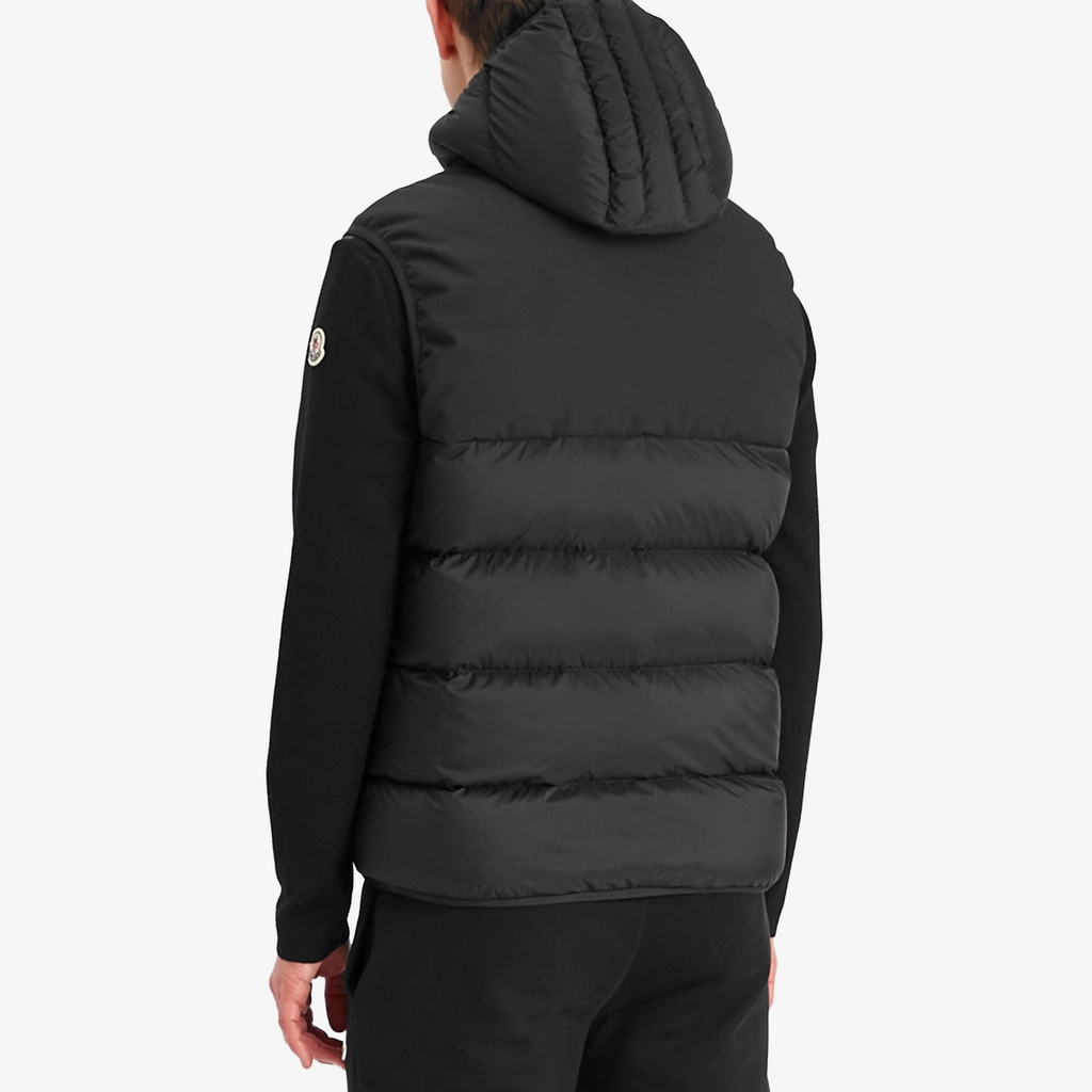Moncler Men's Recycled Longue Saison Opaque Vest Black