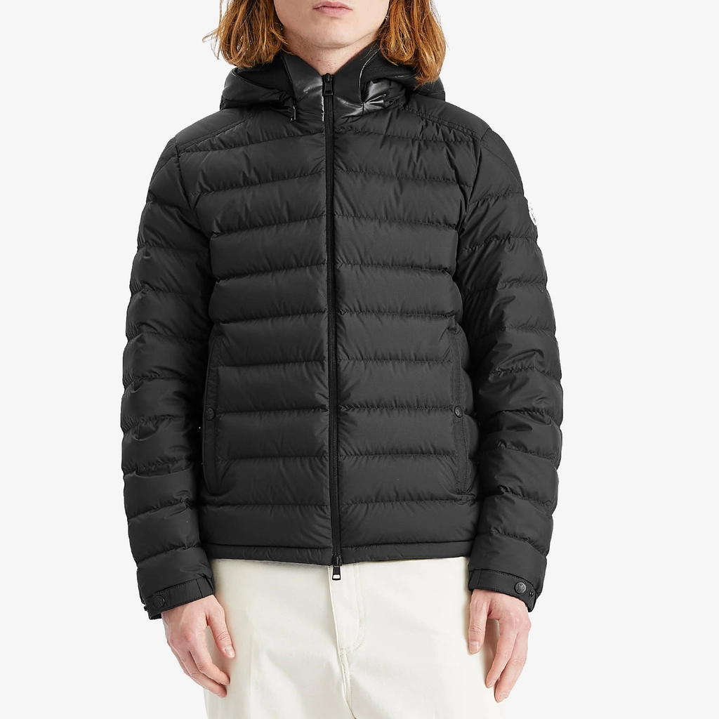 Moncler Men's Recycled Matte Poly Chevrerie Jacket Black