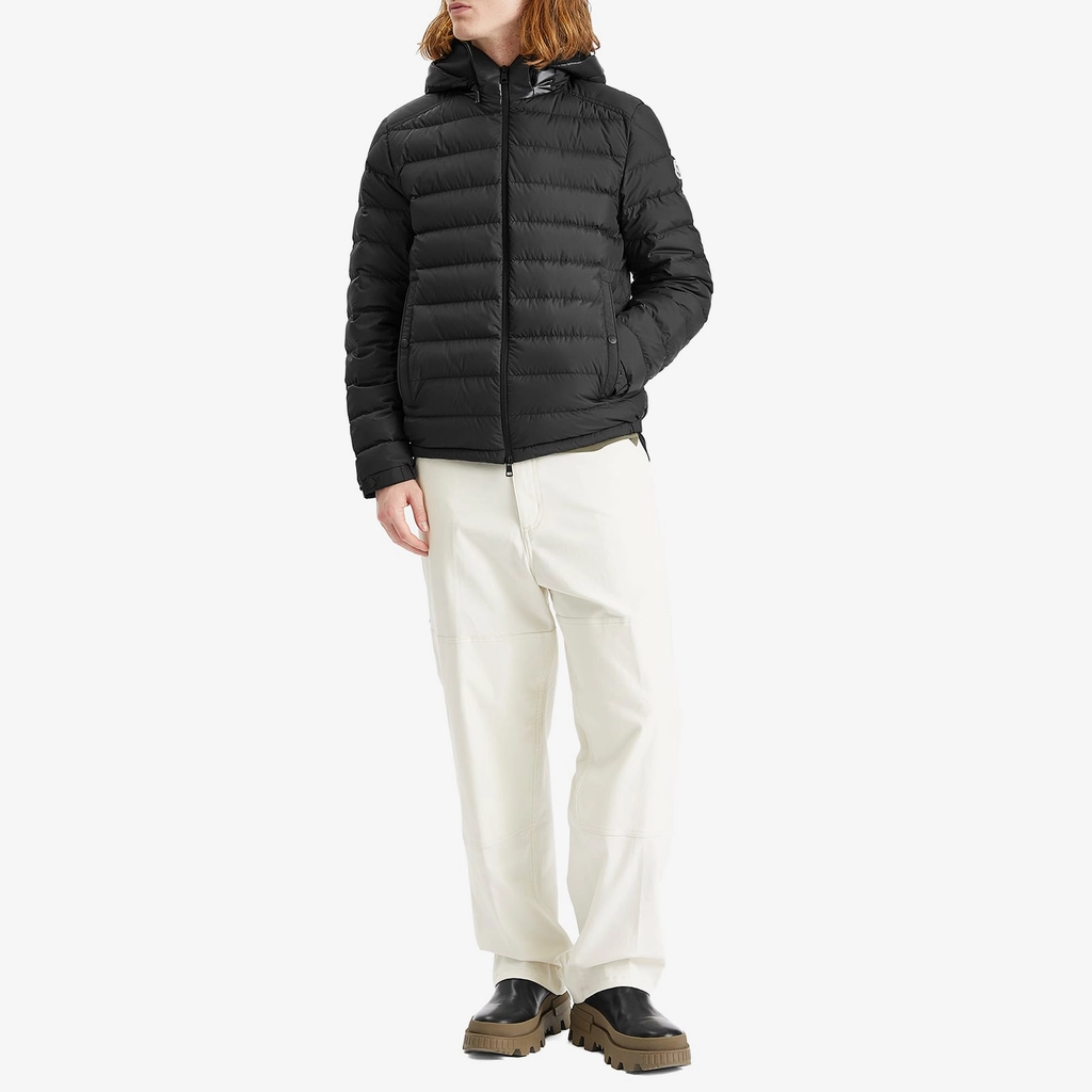 Moncler Men's Recycled Matte Poly Chevrerie Jacket Black
