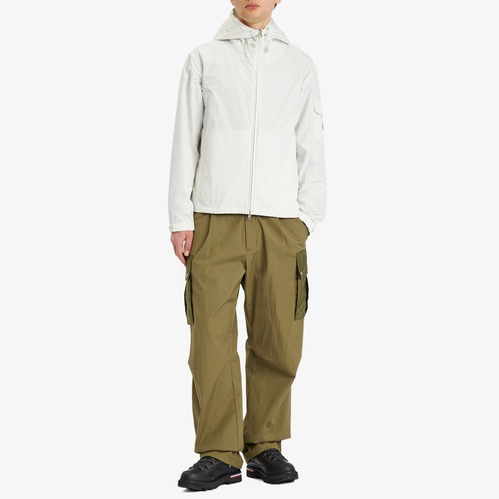 Moncler Men's Sassiere Micro Soft Hooded Jacket White
