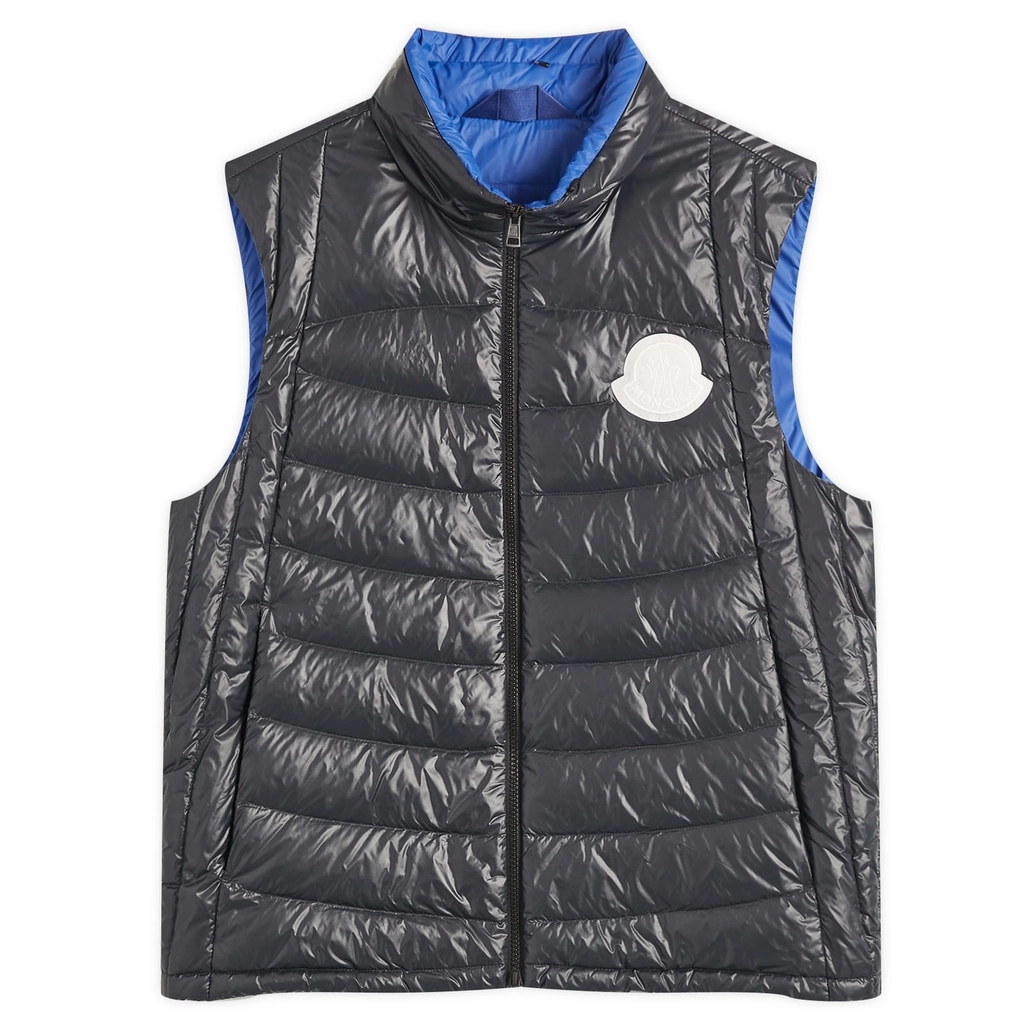 Moncler Men's Shiny Menelao Vest Black