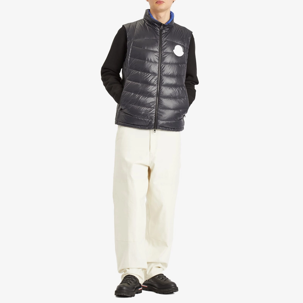 Moncler Men's Shiny Menelao Vest Black