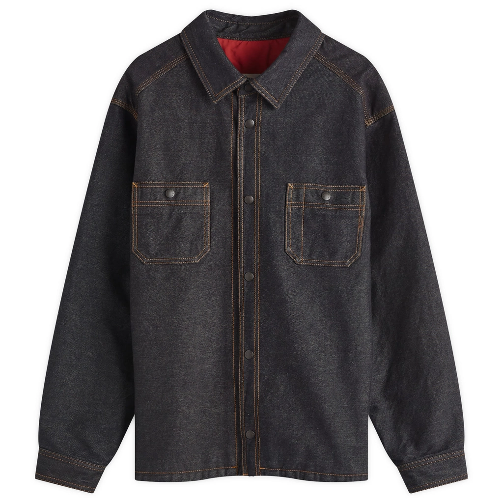 Moncler Men's Shirt Blue Denim