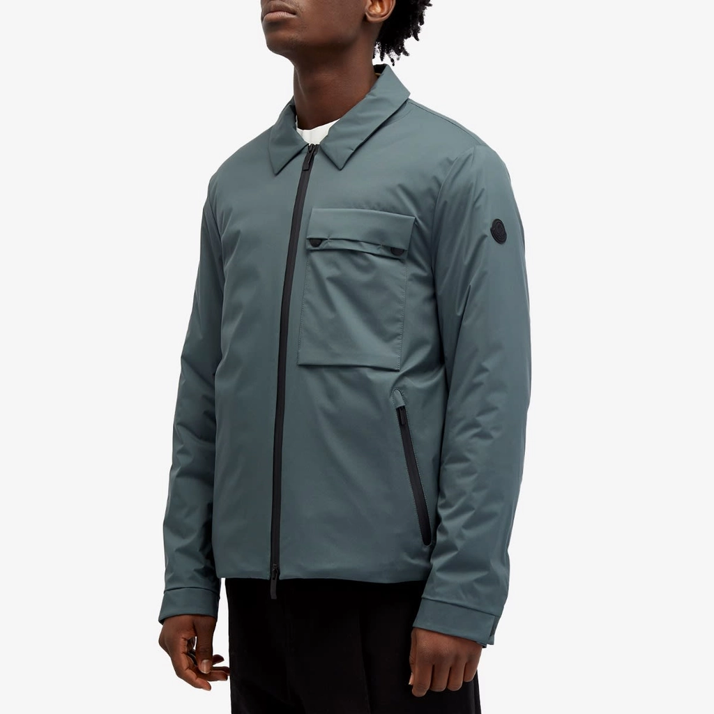Moncler Men's Tortisse Nylon Overshirt Green