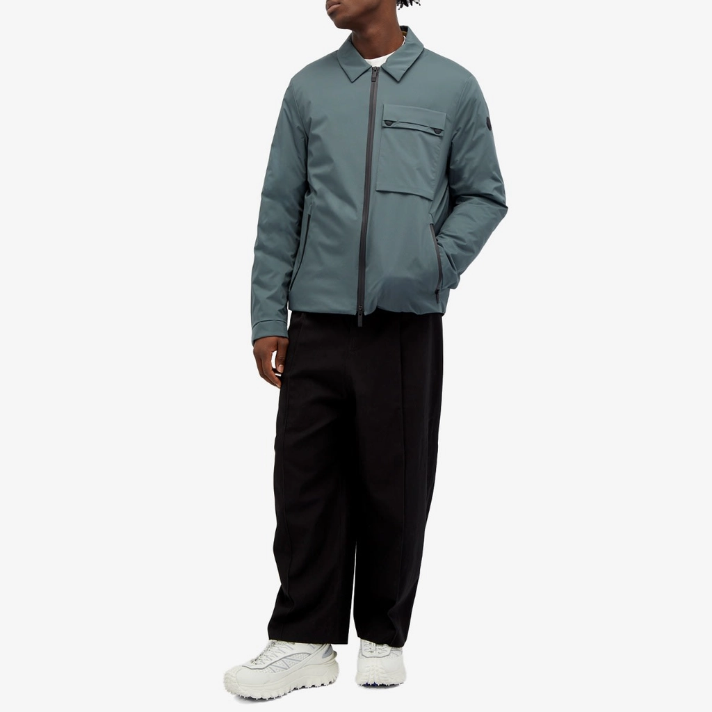 Moncler Men's Tortisse Nylon Overshirt Green