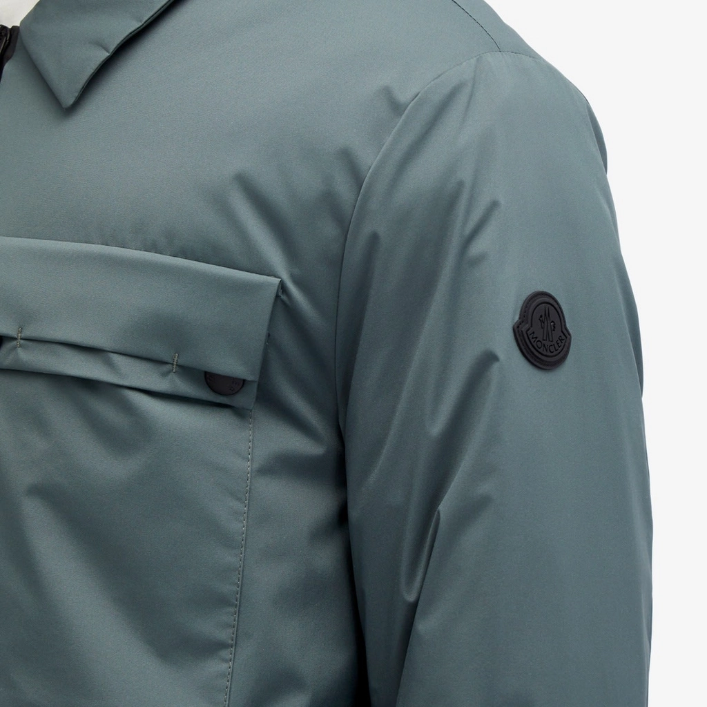 Moncler Men's Tortisse Nylon Overshirt Green