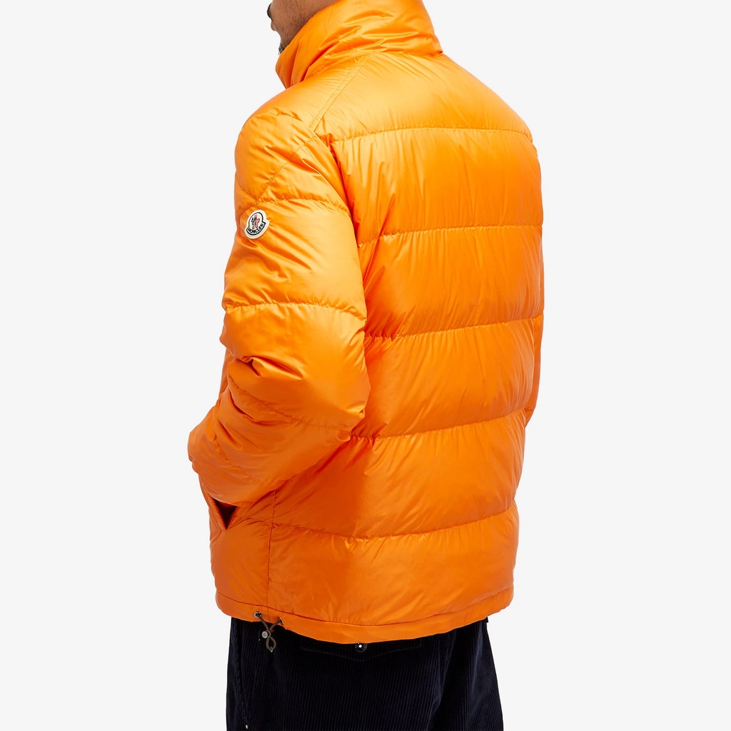 Moncler Men's Vallorch Reversible Nylon Jacket Khaki