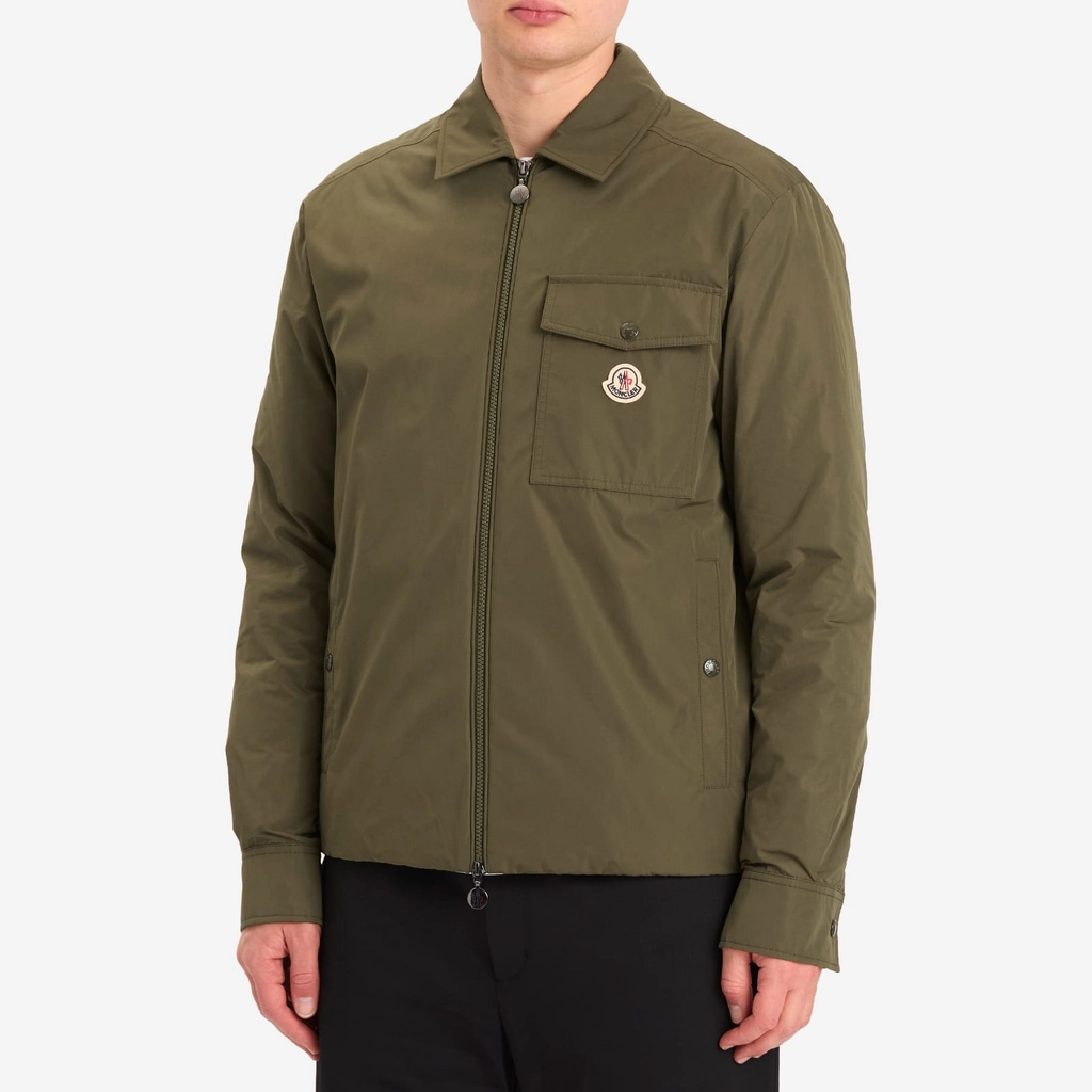 Moncler Men's Vigeon Shirt Jacket Green