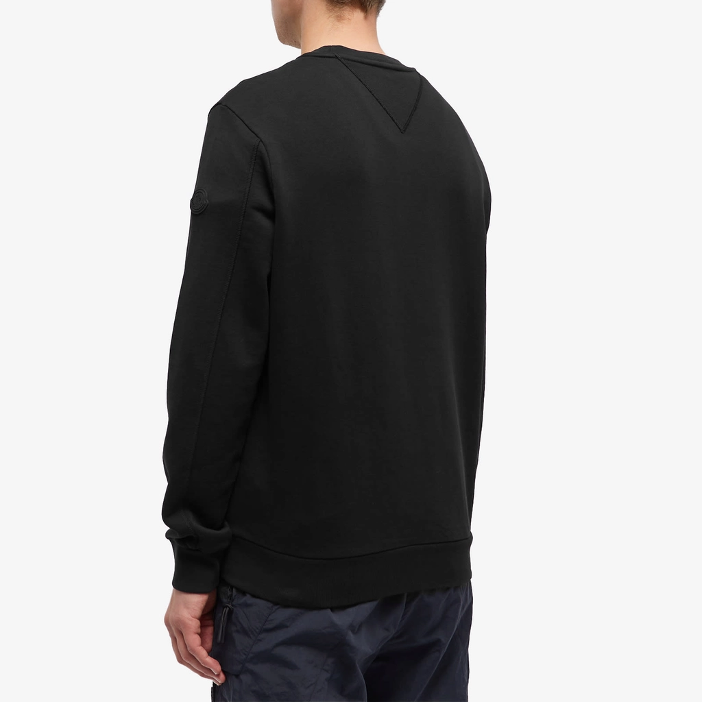Moncler Men's Logo Crew Sweat Black