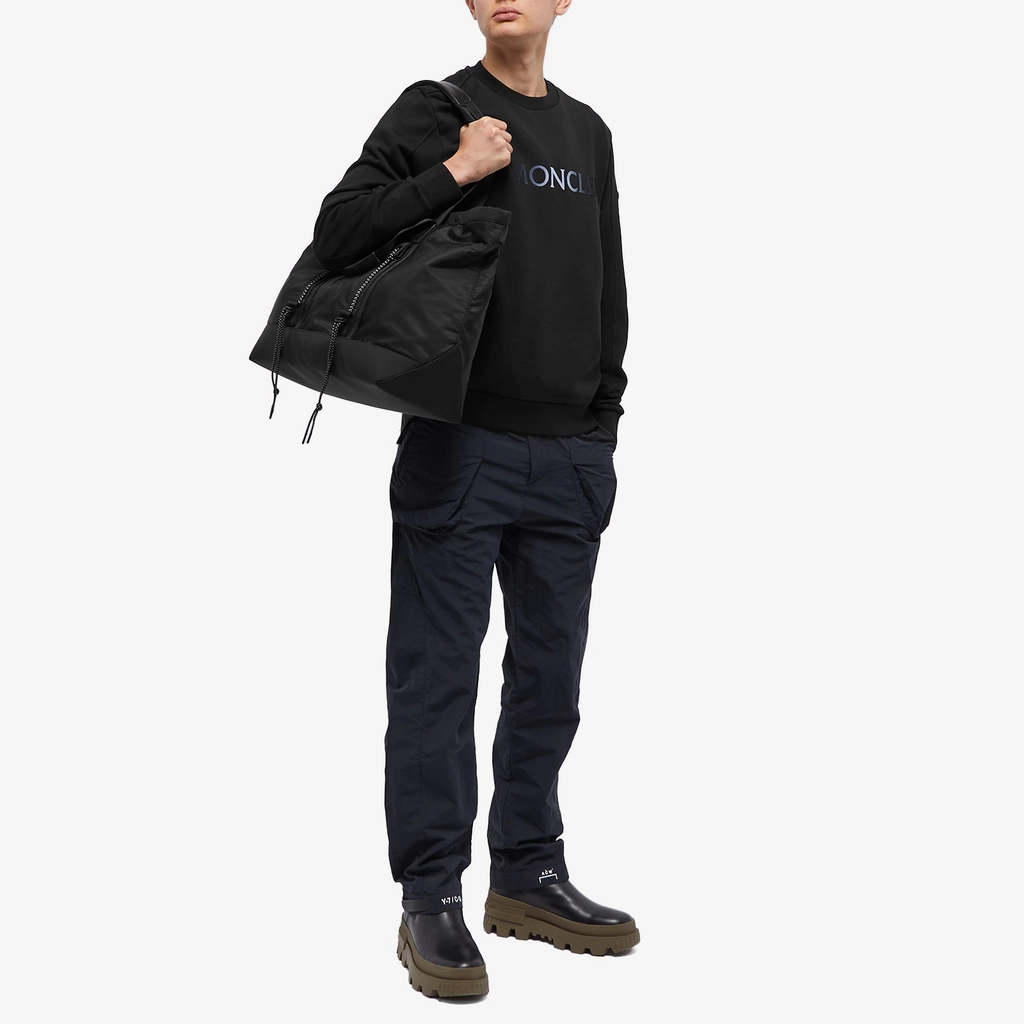 Moncler Men's Logo Crew Sweat Black