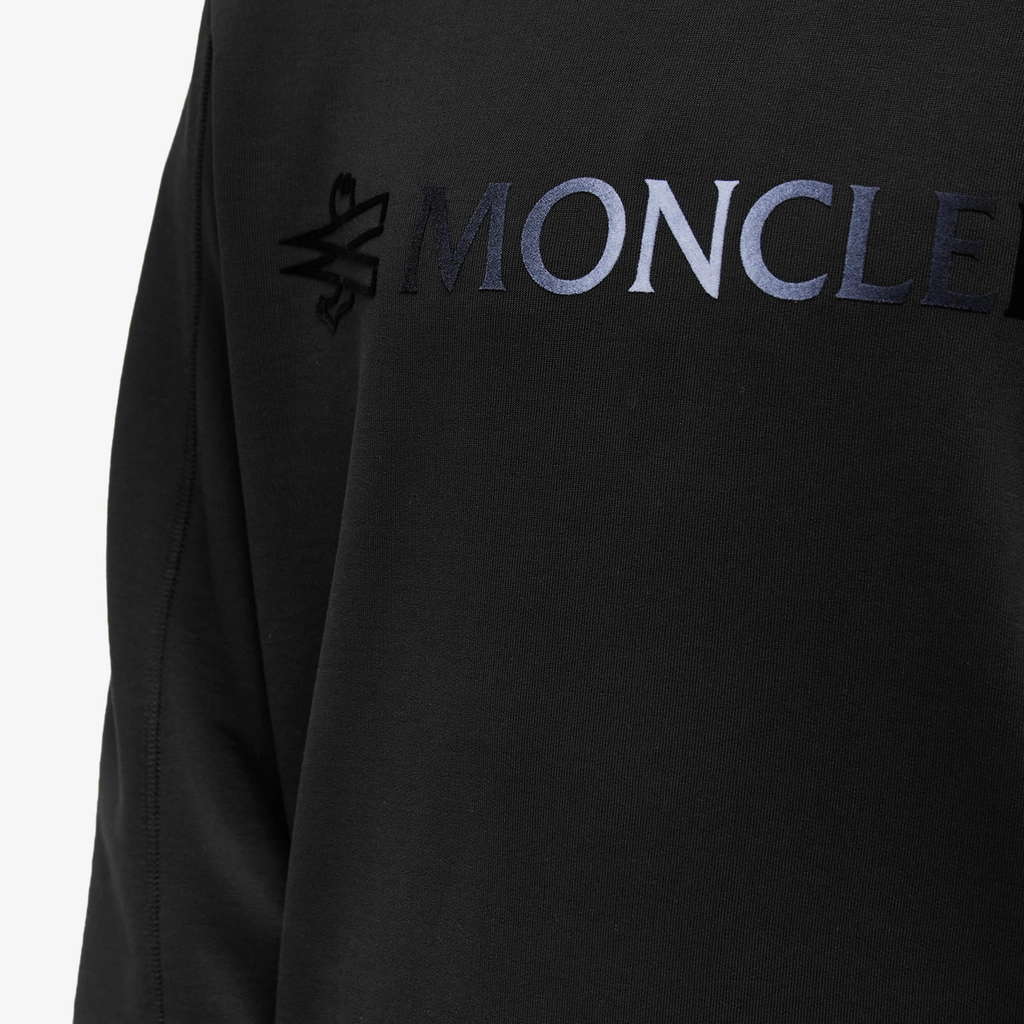 Moncler Men's Logo Crew Sweat Black