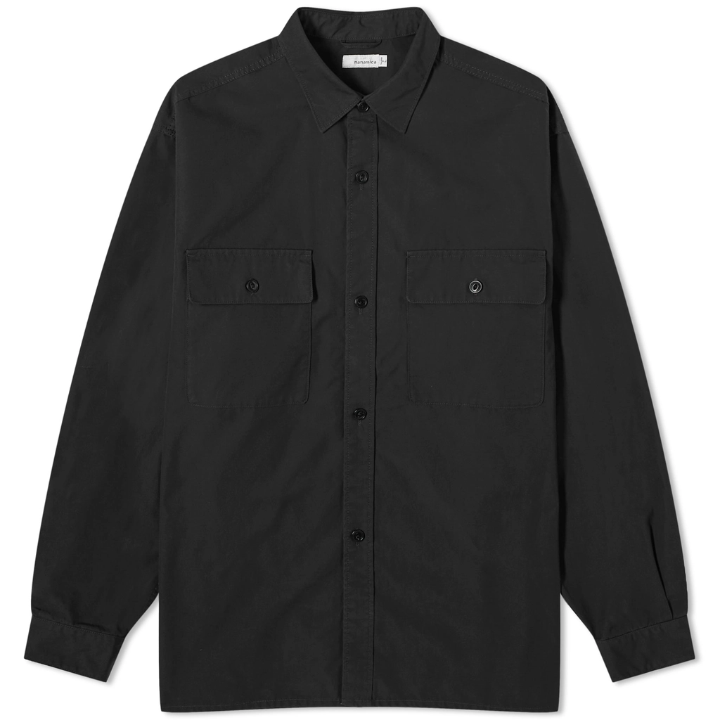 Nanamica Men's Utility Light Wind Shirt Black