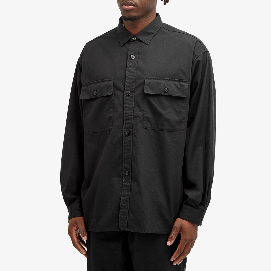 Nanamica Men's Utility Light Wind Shirt Black
