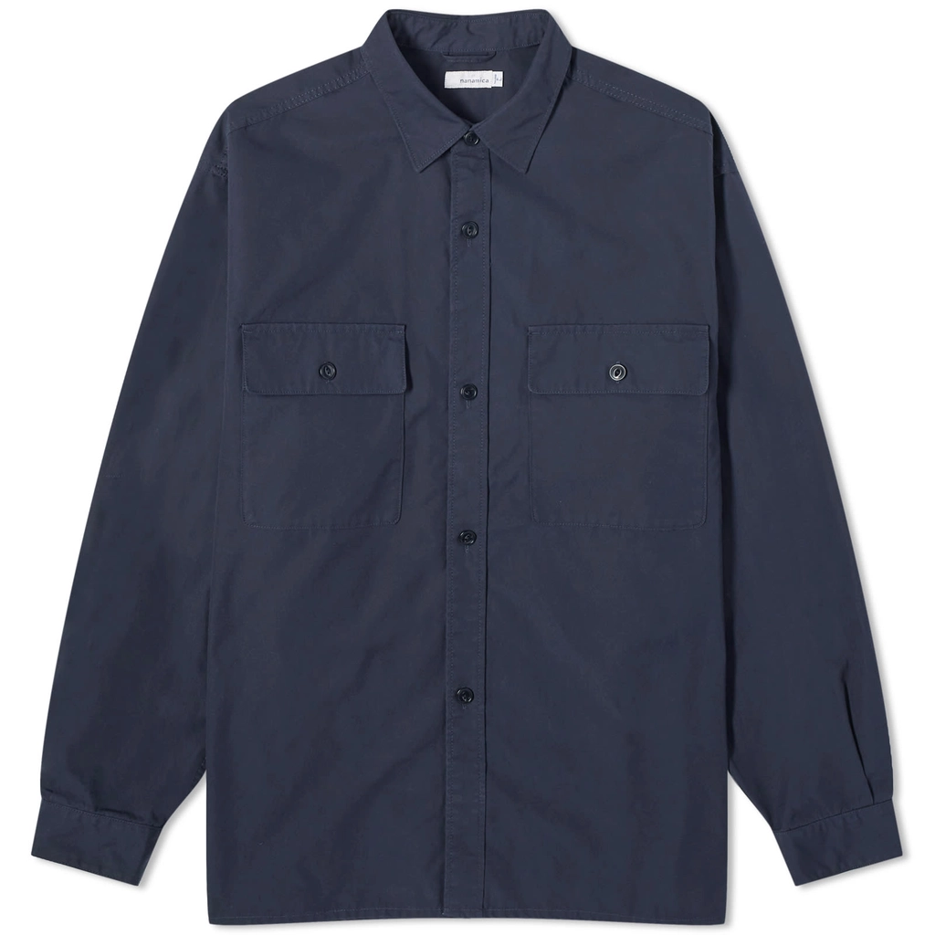 Nanamica Men's Utility Light Wind Shirt Navy