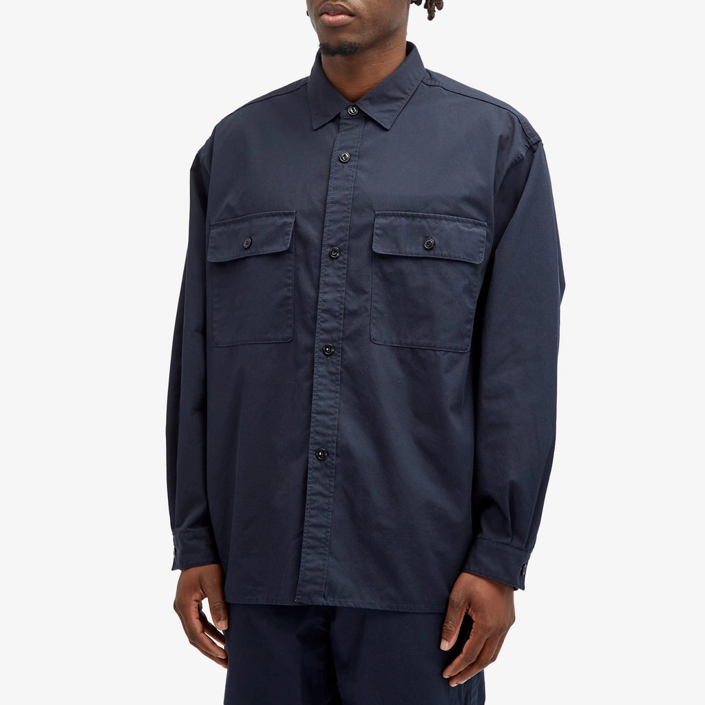 Nanamica Men's Utility Light Wind Shirt Navy