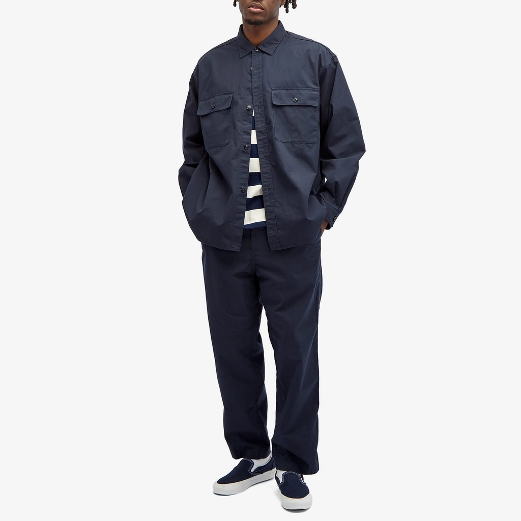 Nanamica Men's Utility Light Wind Shirt Navy
