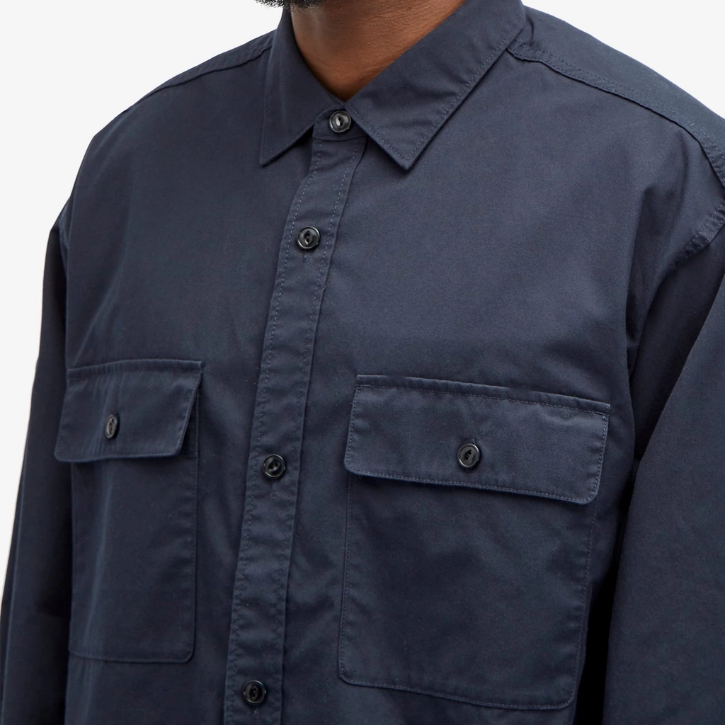 Nanamica Men's Utility Light Wind Shirt Navy