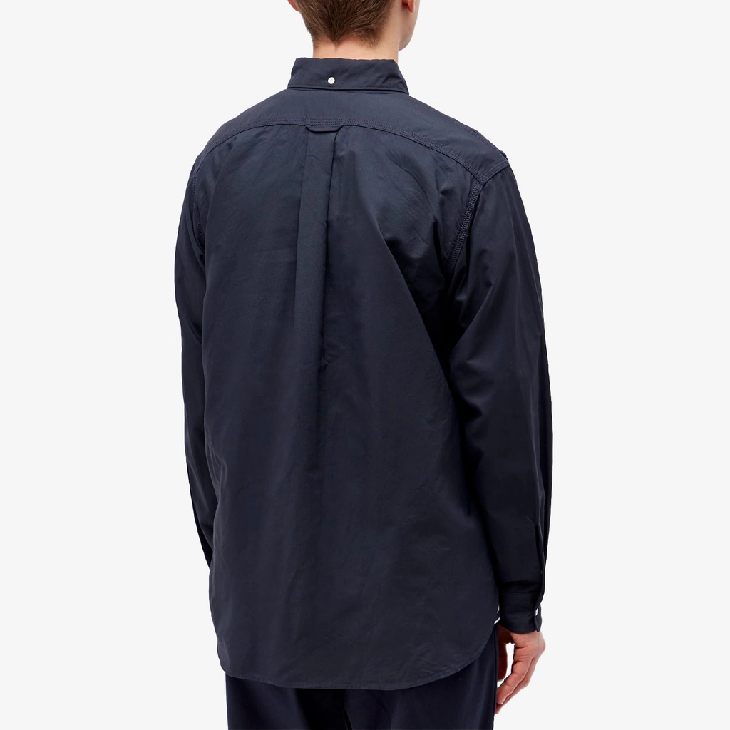 Nanamica Men's Button Down Wind Shirt Dark Navy