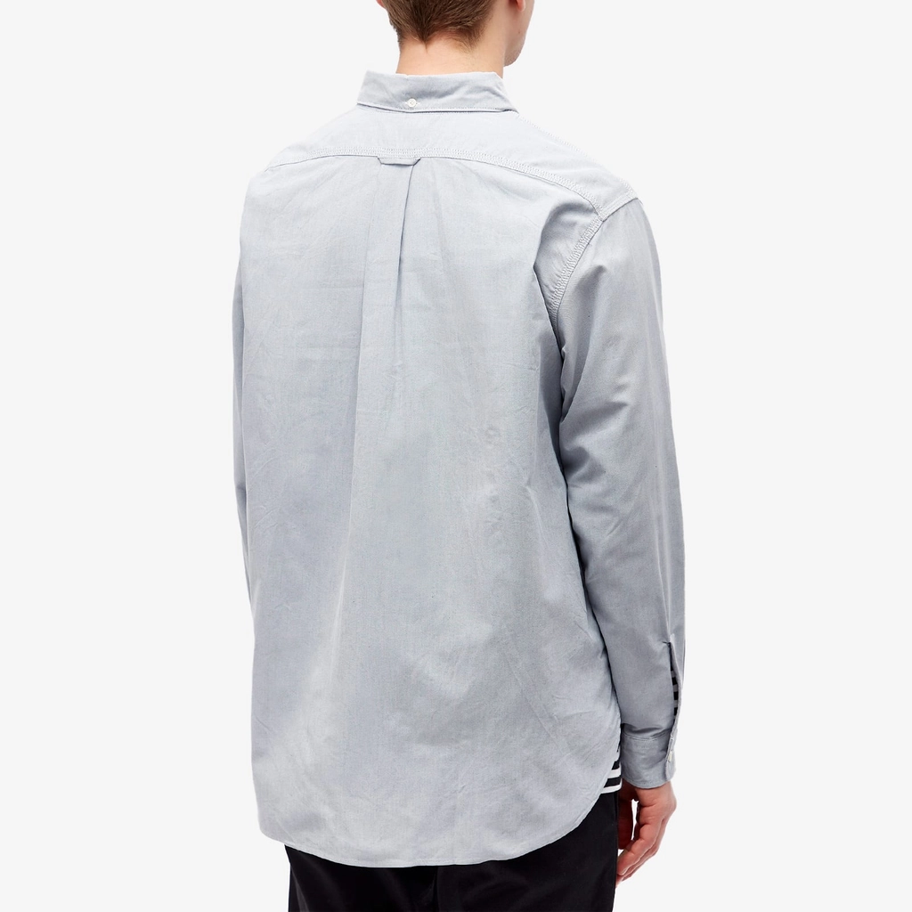 Nanamica Men's Button Down Wind Shirt Greyish Navy