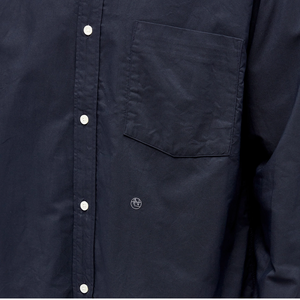 Nanamica Men's Button Down Wind Shirt Dark Navy